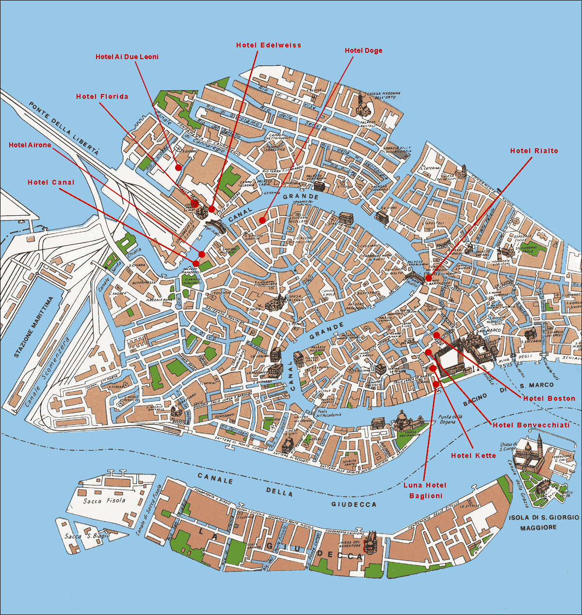 venezia karta Continent Holiday & Travel venezia karta